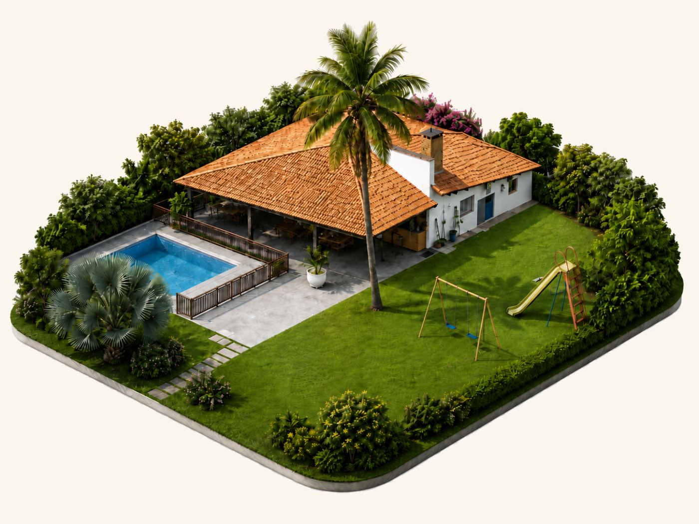 Área externa do residencial